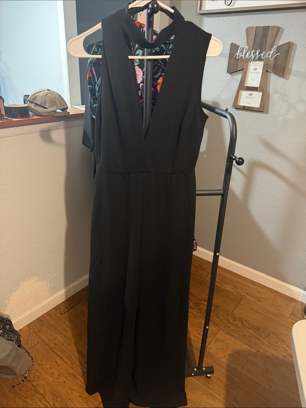 Windsor Black Sleeveless V-Neck Jumpsuit